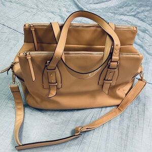 Pink Leather Large Bag